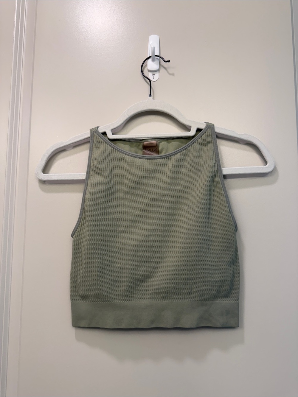 CALIA by Carrie Underwood Olive Green Ribbed High-Neck Tank